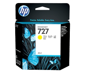 HP 727 DesignJet T1500/T920 Yellow, 40 ml (B3P15A) HP 727 DesignJet T1500/T920 Yellow, 40 ml (B3P15A)