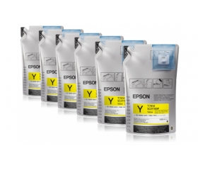 Чернила Epson для SC-F6000/7000 UltraChrome DS Yellow (1Lx6packs) C13T741400