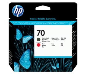 HP 70 DesignJet Matte Black/Red Printhead (C9409A)