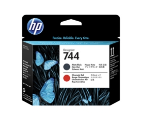 HP 744 DesignJet Matte Black/Chromatic Red Printhead (F9J88A)