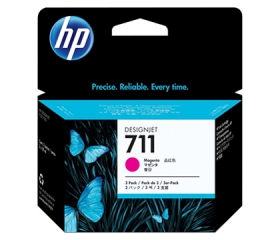 HP 711 DesignJet T120/T520 Magenta 3-Pack, 29 ml (CZ135A)