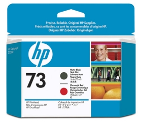 HP 73 DesignJet Matte Black/Chromatic Red Printhead (CD949A)